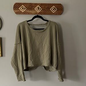 Aerie Sage Green Relaxed Sweatshirt